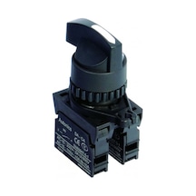 Autonics S2sr-s5w2am ,3-konum/kontak-2a Siyah Yaylı M22 Anahtar