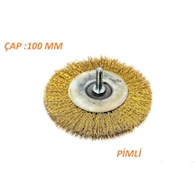 Meşem 4040 Pimli Dairesel Çelik Fırça 100 Mm 1 Adet