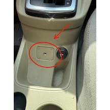 Ford Fiesta Mk7 Aux Giriş Kapağı 2009-2012 Aux Soket Kapak Trim Parçası Orta Konsol Kapağı Gri