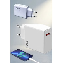 Hızlı Şarj Adaptörü 67w Type C Yüksek Voltaj Koruma
