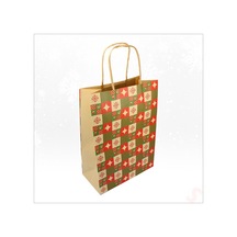 Yılbaşı Kraft Karton Çanta, 26 X 19 X 9,5 Cm - 1 Adet