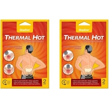 Stopever Thermal Hot Terapi Flasteri - 2x2'li Paket 8 Saat Etkili Isı Terapisi İlaç İçermez