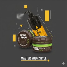 08 Saç Şekillendiric Ultra Sert Parlak Wax 100 Ml X 3 Adet/ + 400 Tuzsuz Şampuan Hediye