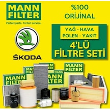 Skoda Fabia 1.4 Mann-Filter Filtre Bakım Seti 2008-2014 Cgg