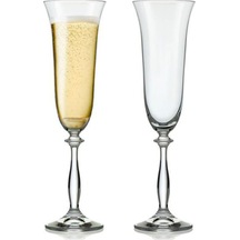Bohemia Cristal Angela 6 Parça Şampanya Kadehi Seti 190 ML