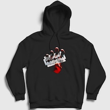 Presmono Unisex Steel Judas Priest Kapüşonlu Sweatshirt Siyah