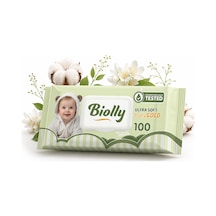 Biolly Baby Gold Bebek Islak Mendili 100 Yaprak - Koli 12 Adet 12'li Set