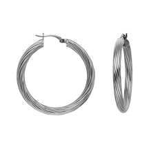 Glorria Gümüş 3 Cm Burgu Halka Küpe N11.30816