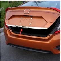 Honda Civic Krom Bagaj Alt Çıtası 2016 - 2020 Krom Bagaj Çıtası