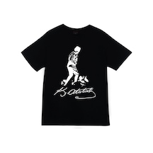 Stoned&Fame Erkek Siyah Gazi Mustafa Kemal Atatürk Baskılı T-shirt SIYAH Siyah