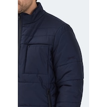 Slazenger Baldwıng Erkek Dik Yaka Fermuarlı Lacivert Mont & Kaban Lacivert