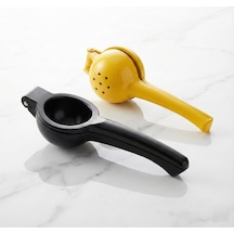 Pratik Metal Limon Sıkacağı Ergonomik Narenciye Sıkacağı Siyah