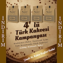 Noire Geleneksel Türk Kahvesi %100 Arabica 4x250g Kampanyalı Set Öğütülmüş