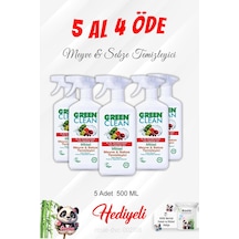 Gren Clean 5 Al 4 Öde Meyve Sebze Temizleyici 500 Ml Ve Rosie Pamuk