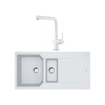 Franke Urban UBG 651-100 Bianco Granit Eviye - Active Plus Doccia 2.0 Batarya Seti