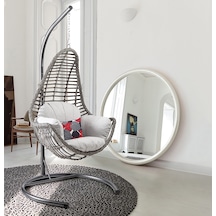 Capri Swing Rattan Örme Salıncak Açık Capi Krem