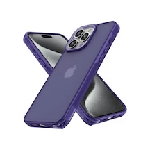 Newface Apple İphone 15 Pro Max Kılıf Elegant Kapak - Derin Mor
