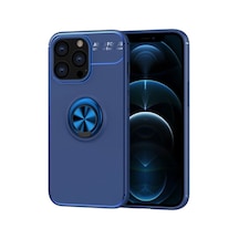İphone 13 Pro Kılıf Range Yüzüklü Silikon - Mavi