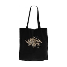 Anathema Design Siyah Kanvas Bez Çanta Siyah
