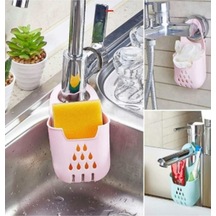 Hediyelik Silikon Lavabo Düzenleyici Askılı Süngerlik Plastik 50 X 70 Turuncu Diğer