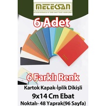 Meteksan 6'li Cep Boy 9x14cm 6'li Karışık Renkli