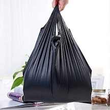 Siyah Atlet Poşet Tekel Poşeti Çöp Poşeti Büyük Boy 30X56 Cm 10 K 10 Kg