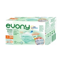 Evony 50'li 3 Katlı Cerrahi Telli Maske