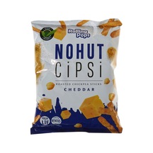 Rolling Pops Nohut Cipsi 56g Cheddar - Vegan Atıştırmalık - 8 Adet Tarı