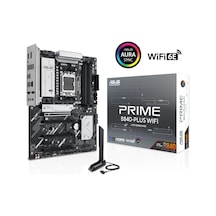 Asus Prıme B840-plus Wıfı, 4xddr5, 3x M.2, Hdmı, Dp, Type-c, Wı-fı 6e, Bluetooth 5.3, Am5 Soket Gamıng Anakart