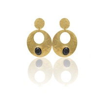 Kadir Jewellery 22 Ayar Altın Kaplama Vintage Küpe -el İşçiliği Ve Hipoalerjenik Küpe Siyah 96410921