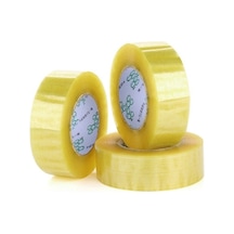 Tongxida 55mm Genişlik 25mm Kalınlık Sızdırmazlık Paket Bandı Rulo Sarı Renkli Etiket Diğer