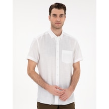Pierre Cardin Erkek Beyaz Gömlek Kısa Kollu 50306950-vr013 Beyaz
