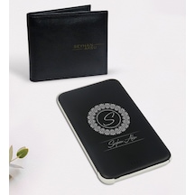 Kişiye Özel Isimli Siyah Cüzdan Ve 5.000 Mah Powerbank Set (512122244)
