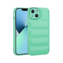 Zore İphone 14 Plus Uyumlu Kamera Korumalı Parlak Aihttg'li Ogaa Galya Kılıf-su Yeşil