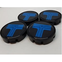 Jant Göbeği Tofaş Uyumlu 65/60 60Mm Yuva 4'Lü Set Mavi Plasto