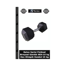Delux Serisi Fiziksel Bireysel Günlük Hex-15 Kg Hex Olimpik Dambıl 15 Kg