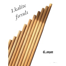 Ahşap Kavela Çıta Çubuk Kavela Yivli 6 Mm 50 Cm 20 Adet