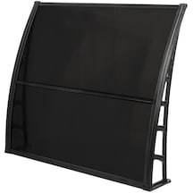 Lupın Kapı Pencere Üstü Pratik Sundurma 105x120 - Siyah