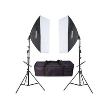 Pdx Tek Duylu Ampulsüz 2'li Softbox Seti + 2 M Ayak + Çanta