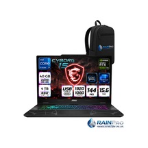 MSI Cyborg 15 B13WFKG-490XTRRNP16 Core i7-13620H 40 GB 4 TB SSD 8 GB RTX5060 15.6" FHD W11P Dizüstü Bilgisayar + Çanta