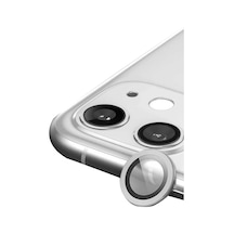 Apple İphone 11 Uyumlu Raze Metal Kamera Lens - Gümüş
