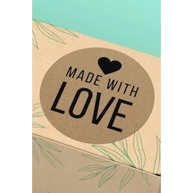 Made With Love Kraft Kargo Sticker 3x3cm St2149 Çok Renkli