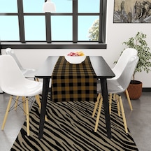 Adawall Sarı - Siyah Kare Runner