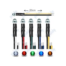 12V 4.8Mm Mantar Led 20 Cm Led Renklerine Göre Kablo Rengi 5 Adet-Yeşil