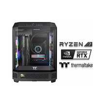 Thermaltake Astro X10 R7-7800X3D 32 GB 1 TB Nvme SSD 16 GB RTX5070TI Dos Masaüstü Oyuncu Bilgisayar