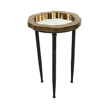 Vitale Pera Ahşap Yan Sehpa Ak.Ga0048