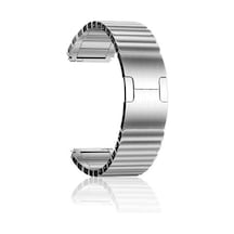 Teknocep Galaxy Watch 46mm Uyumlu Krd-35 22mm Metal Kordon-gümüş