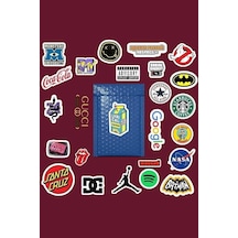 Logo Brand Marka Sticker Paketi/bullet Journal Defter Çıkartma Ajanda Laptop Etiket 1