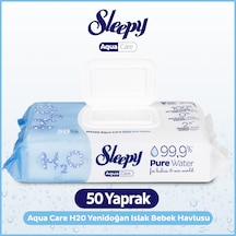 Sleepy AquaCare H2O Yenidoğan Islak Bebek Havlusu 50