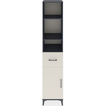 Hyperion Dolap 4 Raflı Tek Çekmeceli Tek Kapaklı 44x44x221 Antrasit-aytaşı Antrasit